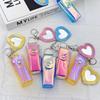 Portable Lipstick Bag Pouch Lip Balm Bag Keychain Holder Creative Lipsticks Protective Cover With Mirror