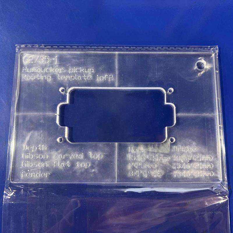 

Template Pickup Line Bin Box Piano Bridge Open Hole Slotted Acrylic Template Make Electric Guitar Internal