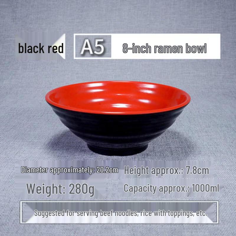 

Elegant Melamine Noodle and Soup Bowl