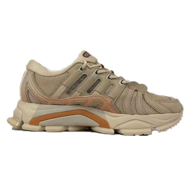 Li Ning Cushioning Slip Resistant Abrasion Resistant Low top Running Shoes Men's Khaki ARZP007-12
