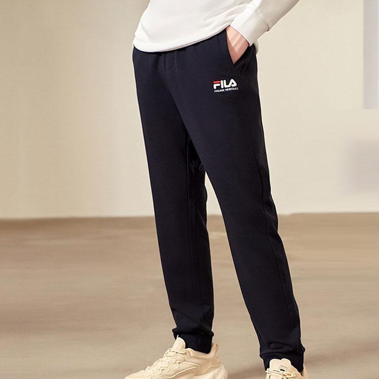 New FILA Knitted Sweatpants Men's Blue F51M138694FNV