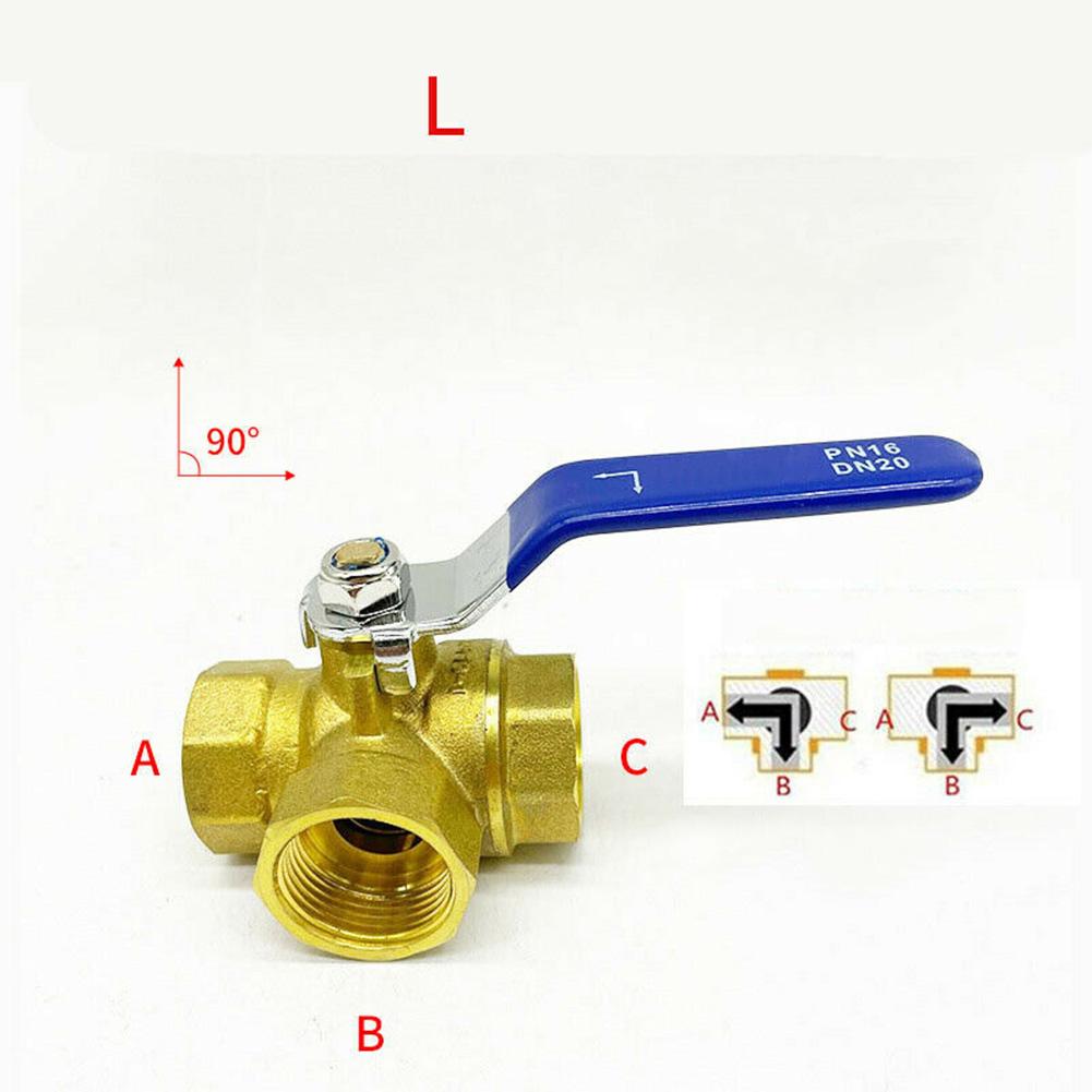 Robinet Sferic cu 3 Căi de 1 Inch Robinet Sferic Robinet Sferic din Cupru Pentru Apă Ulei Gaz