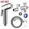 Toilet Bidet Sprayer Set Brass Separator Angle Valve Shataf Sprayer Set Toilet Cleaner Sprayer Set