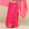 Ladies' Belly Dance Skirt Hanging Coin Skirt Chiffon Big Swing Skirt Performance Dress Shining Stage Performance Dress Shining Half Body Skirt