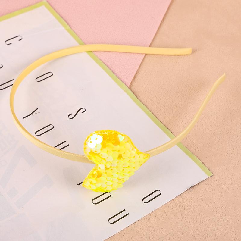 Heart Headband for Girls Candy Color Sequins Hair Band Christmas Birthday Festival Gift Hair Accessories Set