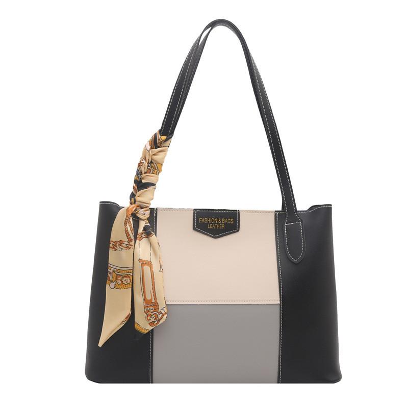 Pu Patching Bag With Zipper Closure For Daily Casual And Commuting