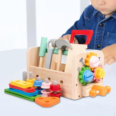 Nuts and Bolts Set, Kids Tool Stem Educational Pretend Play, Model Building Kits, Box