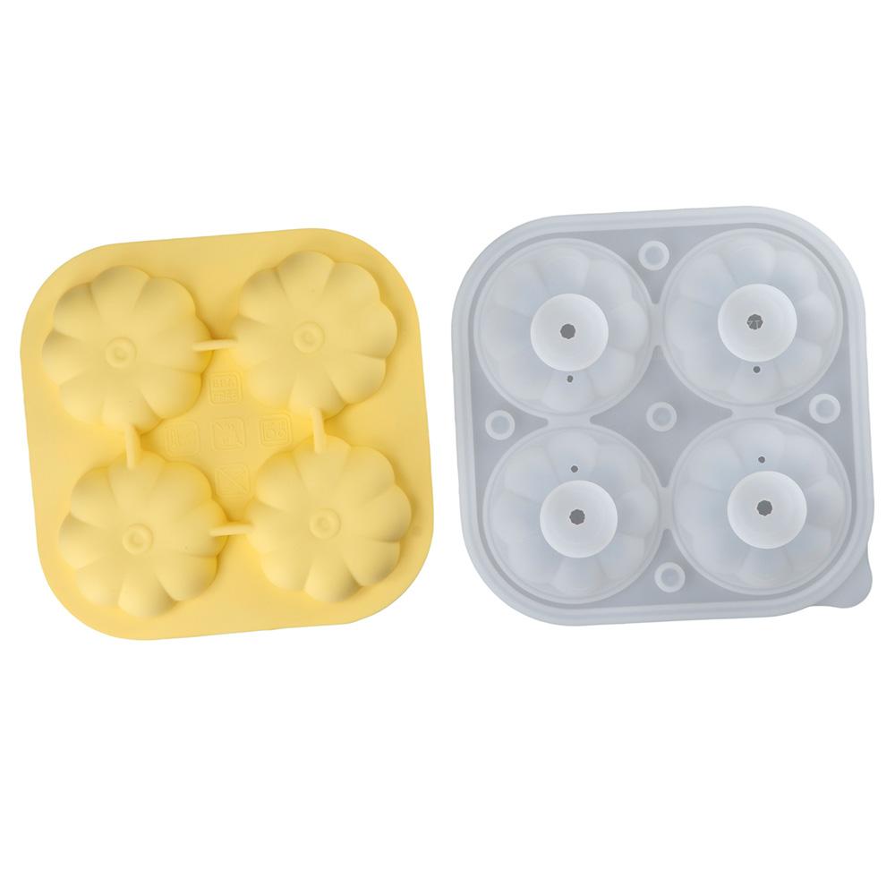 

With Water Inlet Hockey Puck Mould No Odor Pumpkin Ice Ball Mould Durable Ice Grid Home