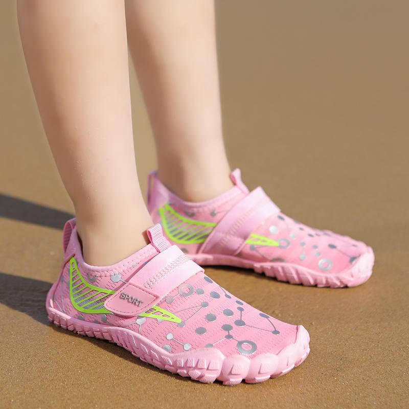 Children Swimming Water Shoes Boy Girl Beach Barefoot Aqua Shoes Quick Dry Upstream Wading Sport Sneakers For Diving Surf Boating