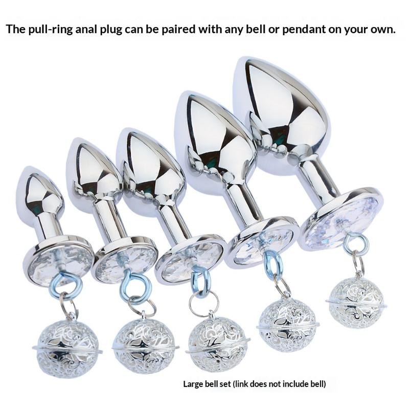 5 Sizes For Adult Products Metal Anal Plug For Women Men Couples Butt Plug Butt Toy Adult Game Masturbator Anal Diamond Sex Toy