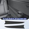 For Tesla Model YL 2026 Third Row Seat Side Armrest Pad PU Leather Second Row Seat Armrest Cushion Seat Side Protection Sticker