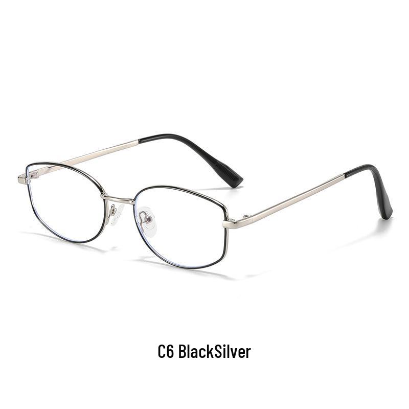 Minimalistische Golddrahtbrille im koreanischen Stil für Damen - High-End, myopiefreundlich, kleines Gestell für runde Gesichter