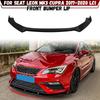 Front Bumper Lip Spoiler Splitter Diffuser Trim For Seat Leon MK3 MK3.5 S/S S/C S/T TDI TSI Cupra 2017 2018 2019 2020 Bodykits