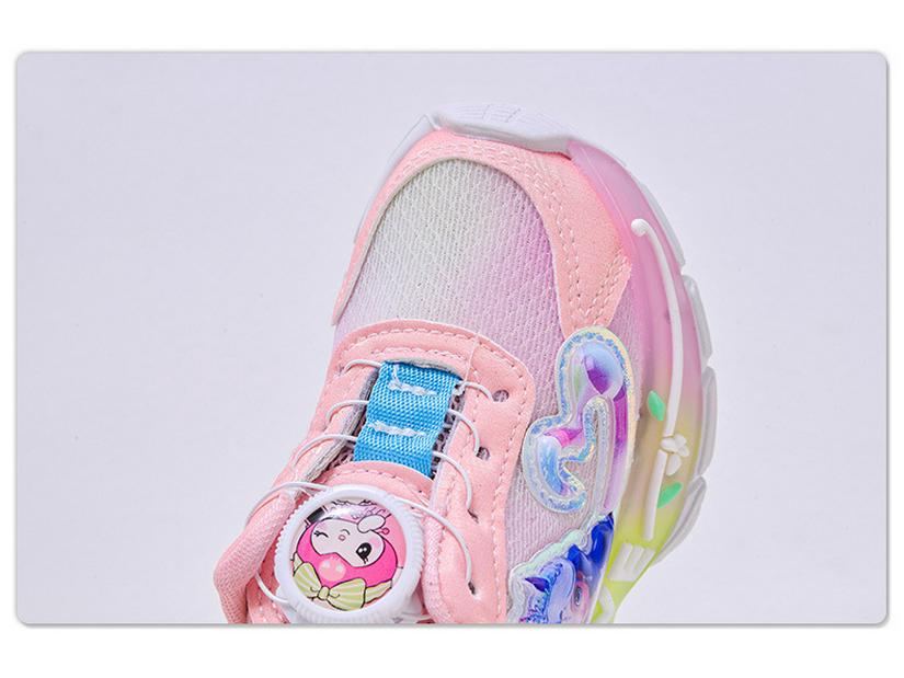 Children's Light-Up Princess Mesh Sneakers - Trendy Spring School Shoes