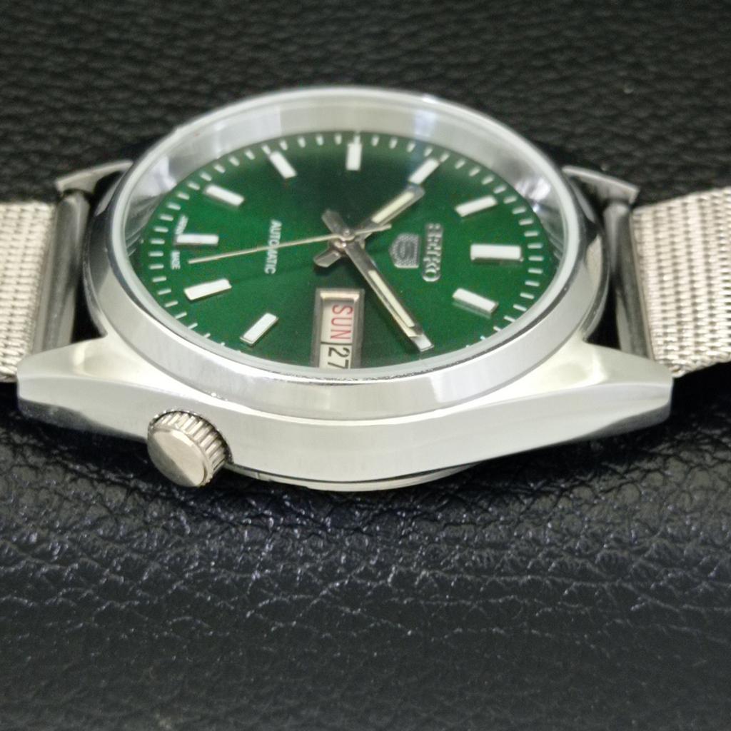 JAPAN VINTAGE REFURBISHED SEIKO 5 AUTOMATIC MENS GREEN DIAL WATCH a440532-9 Sk-a440532-1