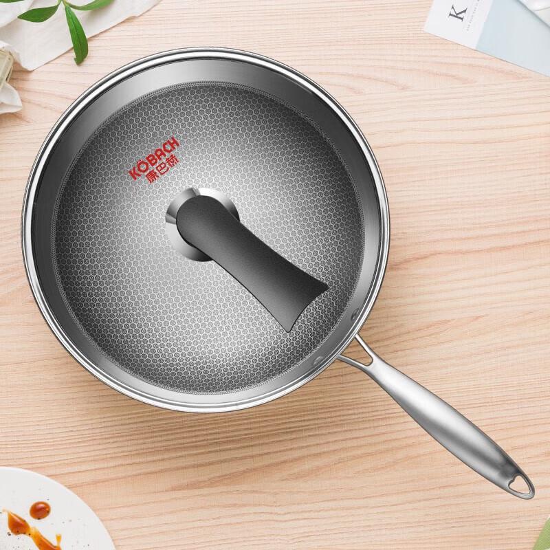 KABACH 304 Stainless Steel Non-stick Stir-fry Wok
