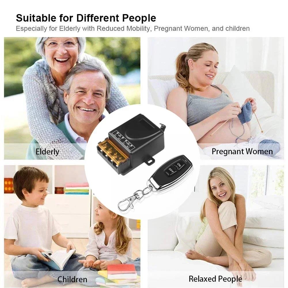 30A Wireless Remote Control Switch RF433Mhz AC 75-220V or DC 9-72V Transmitter For Water Pump Motor LED Electric Appliance