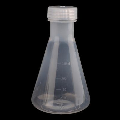 50Ml To 1000Ml Lab Plastic Erlenmeyer Flask Conical Container Bottle With Screw Cap For Laboratory Experiment