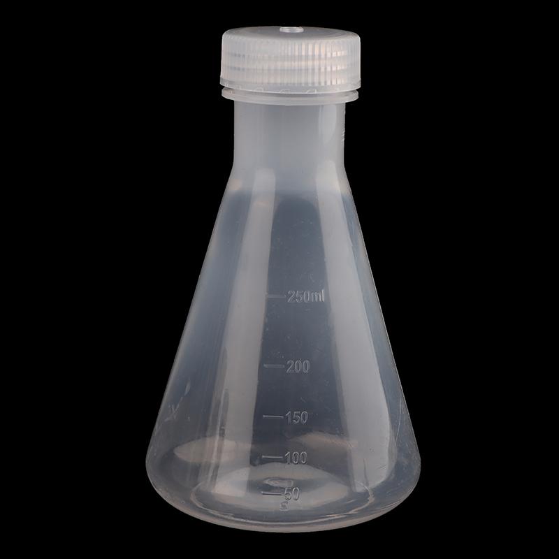 50Ml To 1000Ml Lab Plastic Erlenmeyer Flask Conical Container Bottle With Screw Cap For Laboratory Experiment