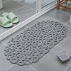 Bathroom Non-Slip Waterproof Mat With Suction Cup,Quick Drain Bath Rug Bathroom Massage Ring Shower Mat Ellipses Hole Carpet
