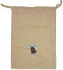 NickNack Heartful Pet Buddy Drawstring Bag, Beige, Dachshund [02043-02]