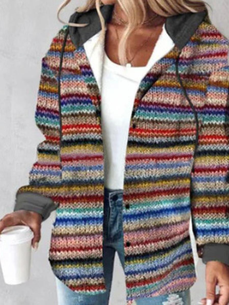 

Casual Women s Large Checkered Coat Autumn Winter New Arrival 5XL