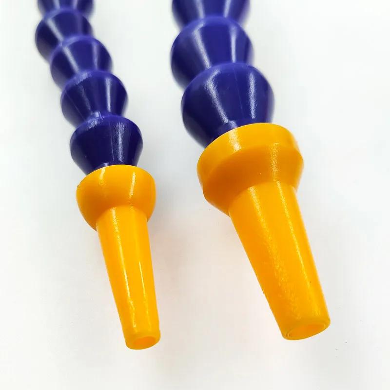 2 Piezas 400mm Boquilla Redonda de Plástico Manguera Flexible Ajustable para Refrigerante de Aceite 1/4 3/8 1/2 Tubería de Bifurcación para Refrigeración de Agua y Aceite con Interruptor