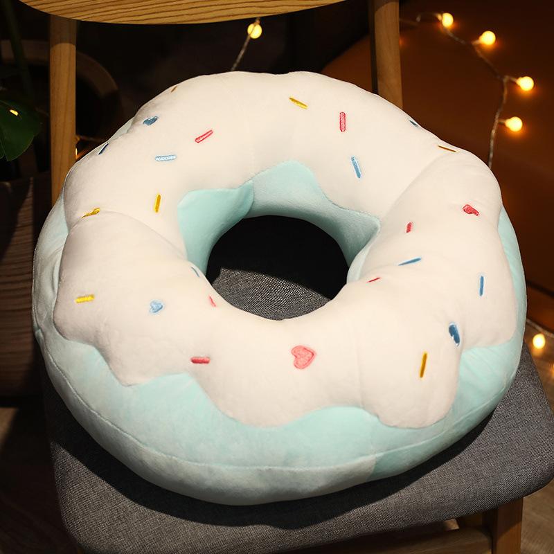 Creative Donut Throw Pillow Plush Toy Food Bagel Cushion Cushion Cake Shop Decoration Doll Doll