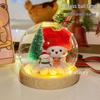One Two Bubu Cute Luminous Glass Christmas Crystal Ball Night Light Gift for Girls & Best Friends