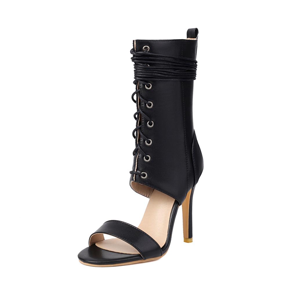 Women's Cool Boots Style Strap Stiletto Strap Plus Size 34-48 Women's Shoes