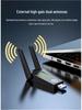 1300M Dual-Band Wireless Network Adapter 5G - Plug & Play for Laptop/Desktop