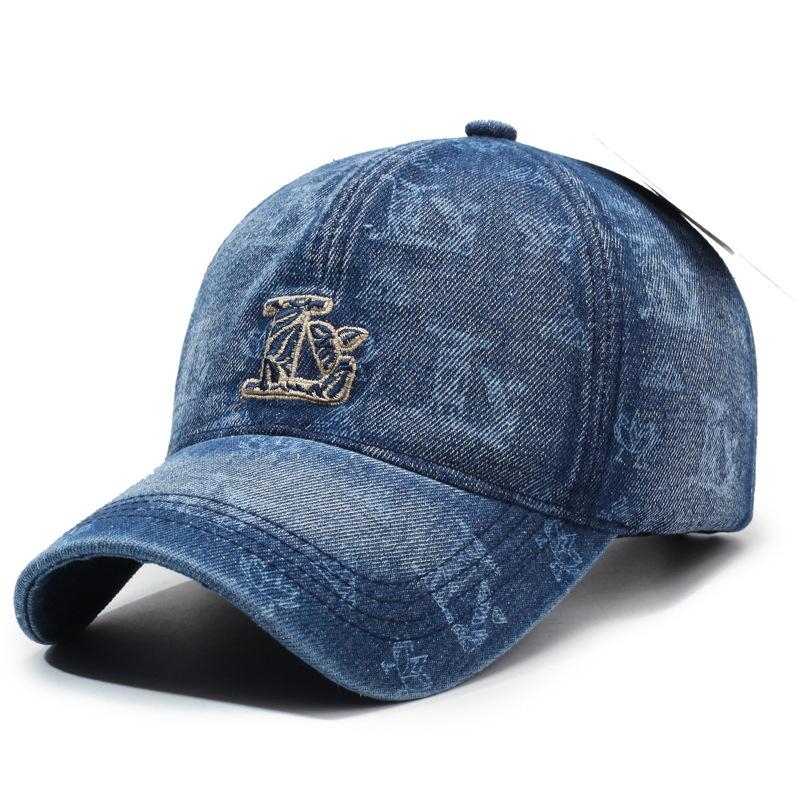 New denim baseball cap sports sunscreen men's and women's visors breathable versatile casual cap