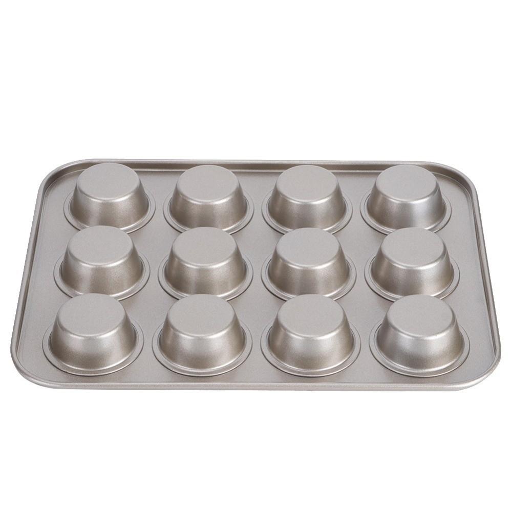 Forma do mini muffinów na 12 sztuk Stal węglowa Forma do pieczenia Tarteletki Taca do pieczenia Pudding Pieczenie