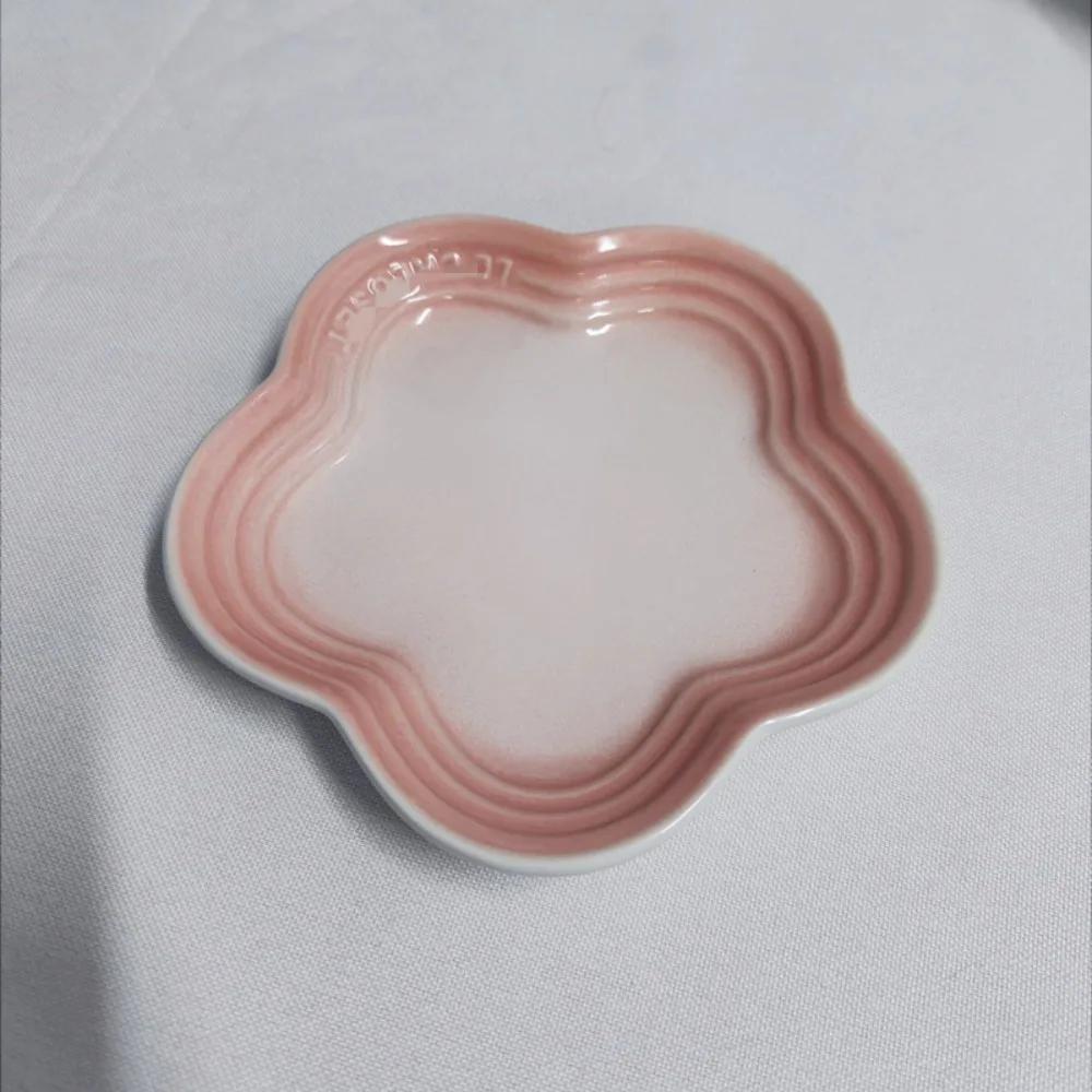 Piatto Piccolo in Ceramica Fiori di Pruno Multiuso 14cm Ciotole Rialzate per Animali Domestici Colore Solido Multicolore Ciotola per Cibo Gatti