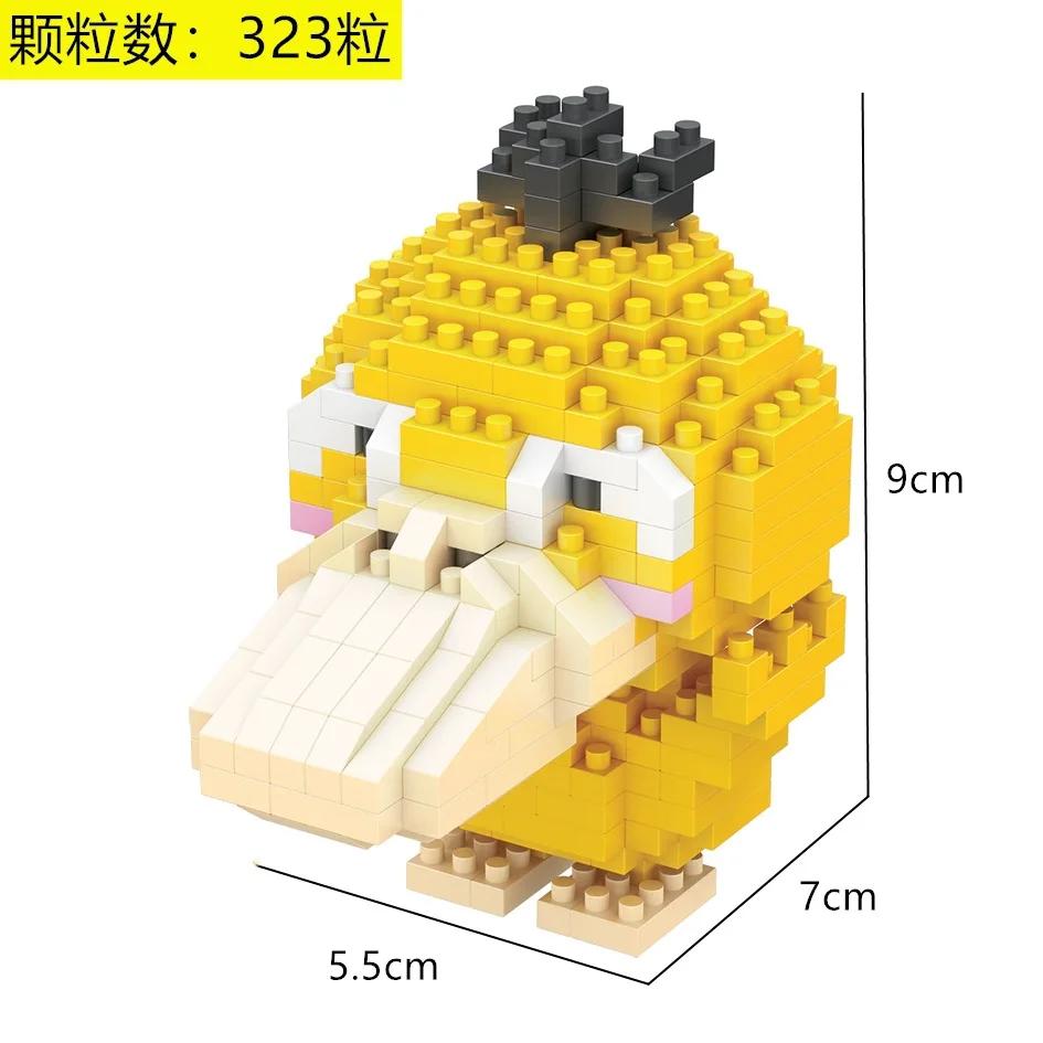 Pokemon Micro Building Blocks Marowak Jigglypuff Gengar Mudkip Piplup Raichu Gyarados Pikachu Mini Brick Figures Toy  For Kids
