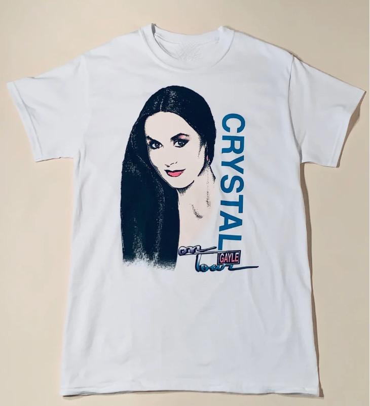 New Crystal Gayle On Tour Cotton All Size Unisex White Classic TShirt Unisex T-Shirt L