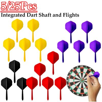 5/25 Stücke 2BA Integrierte Dart Flights Schaft Transparent Kunststoff Darts Sets Professionelle Dart Board Indoor Spielen Darts Zubehör