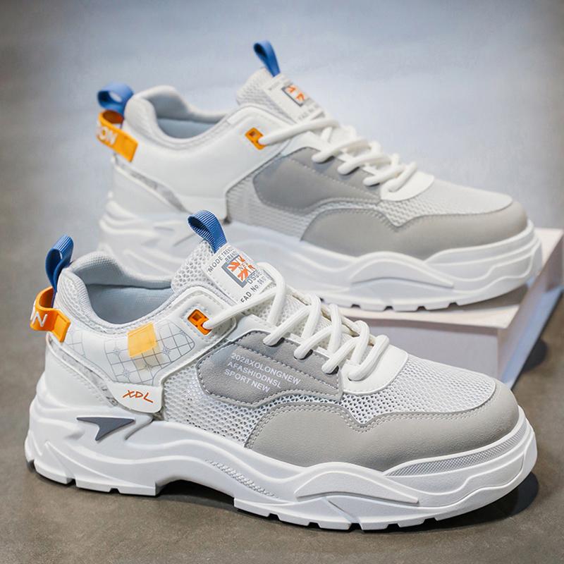 Fashion Men's Shoes Summer Breathable Soft Sole Comfortable Casual Sports Running Shoes Fashionable Low Top Work Shoes Walking Shoes