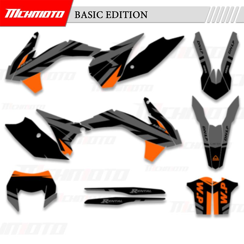 MCHMFG For KTM SX SXF XC XCF 2013 2014 2015 EXC XCW 2014 2015 2016 Graphics Decals Stickers Kits Number Name Background