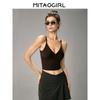 Mitaogirl Kendall Strap Sports Intimates Women's Silm Thin Yoga Wear V Neck Bra Beauty Back Fitness Vest