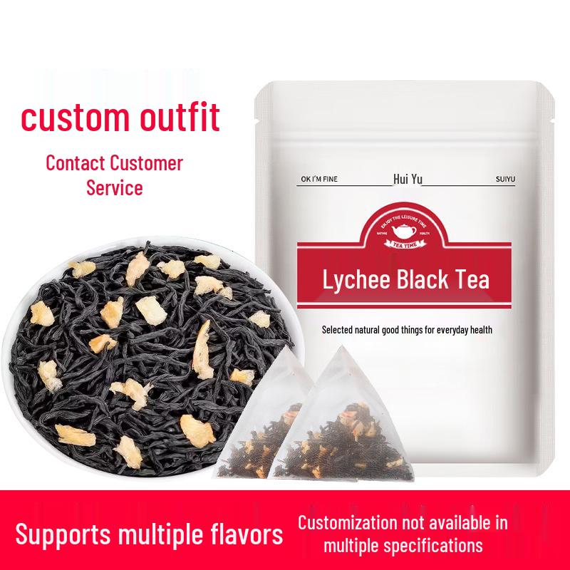 Личи Черный Чай Насыщенный Аромат Фруктовый Молочный Чай В Треугольных Пакетиках