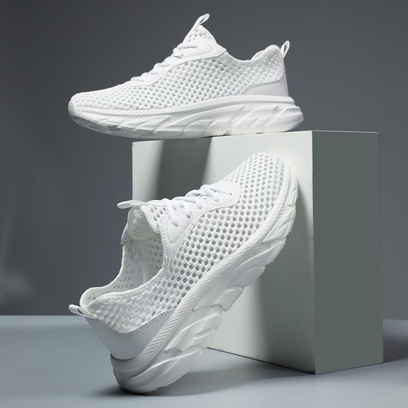 Zomer Mannen Grote Maat Sportschoenen Ademende Casual Schoenen Vliegend Weefsel Buiten Hardloopschoenen