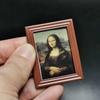 Sale 1:12 Dollhouse Mini World Famous Oil Painting Mural Wall Picture Dollhouse Accessories Decor