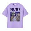 Funny Huh Meme Cat Humor T Shirt Trending Unisex Fashion Vintage Tee Shirt Unisexs Summer Casual Cotton Short Sleeve Tshirt Tops