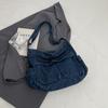 Women's Large Capacity Commuter Tote Bag Denim Shoulder Crossbody Bag