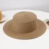 New Color Flat-top Straw Hat Women's Summer Sunshade Sunscreen Hat Versatile Beach Travel Breathable Sun Hat