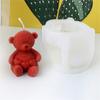 3D Bear Silicone Mould for Creative Candle Making Flexible and Easy to Clean Decoration for Craft and Decorations