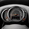 AIRSPEED Mini F54 F55 F56 F57 F60 Real Hard Carbon Fiber Dashboard Cover Decorative Frame Speedometer Sticker MINI Interior Panel Accessories (Black)