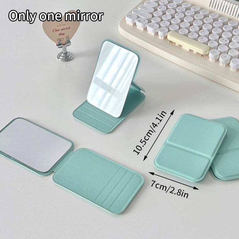 

Настольное складное косметическое зеркало Простое портативное ручное зеркало для макияжа Легко носить с собой Зеркала для макияжа в дороге Карманные зеркала as picture
