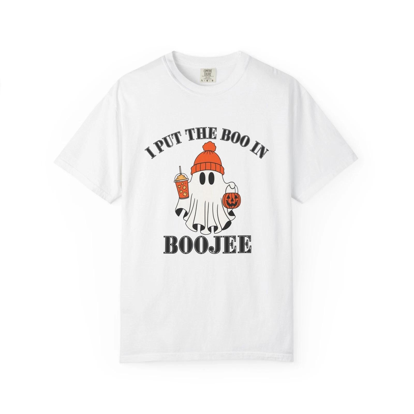 Spooky Ghost Tee - I Put the Boo in Boojee M